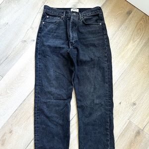 AGOLDE Grey Straight Jeans